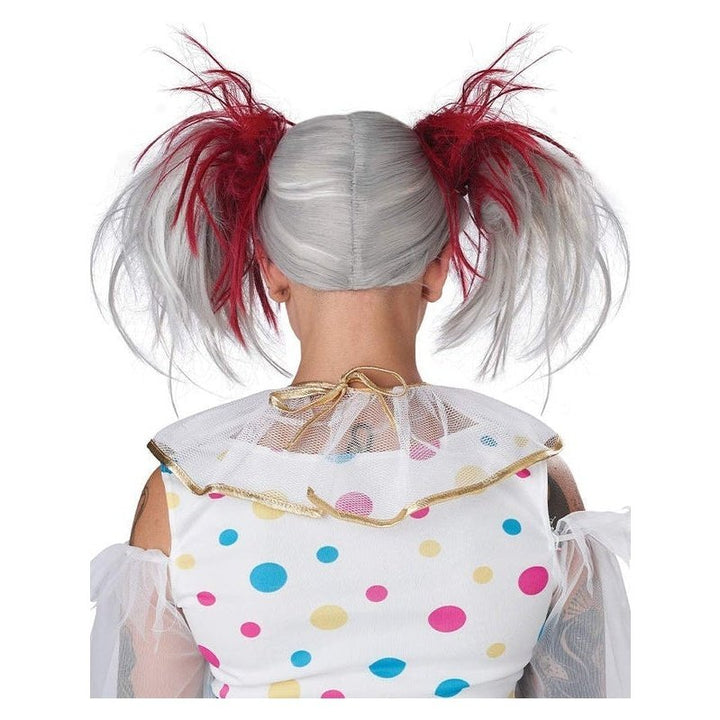 Glow In The Dark Punk Red Pigtails Wig - Jokers Costume Mega Store