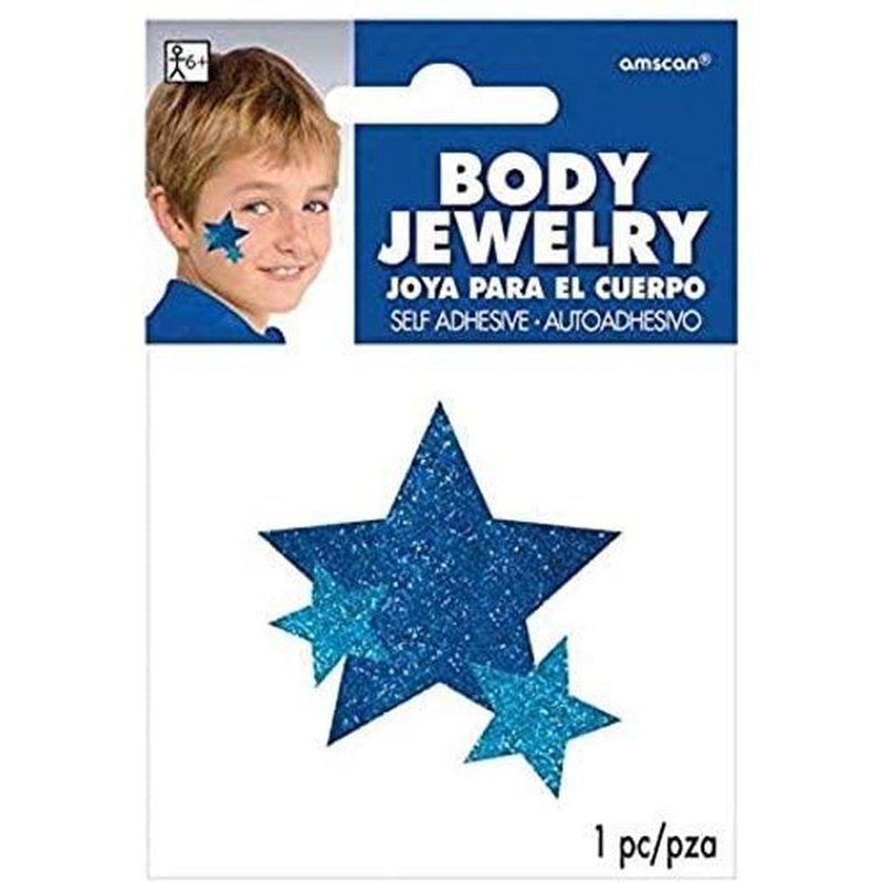 Gltr Jwlry Body Blue Spirit - Jokers Costume Mega Store