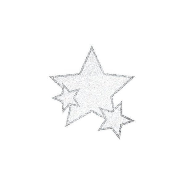 Gltr Star Body Jewelry White - Jokers Costume Mega Store
