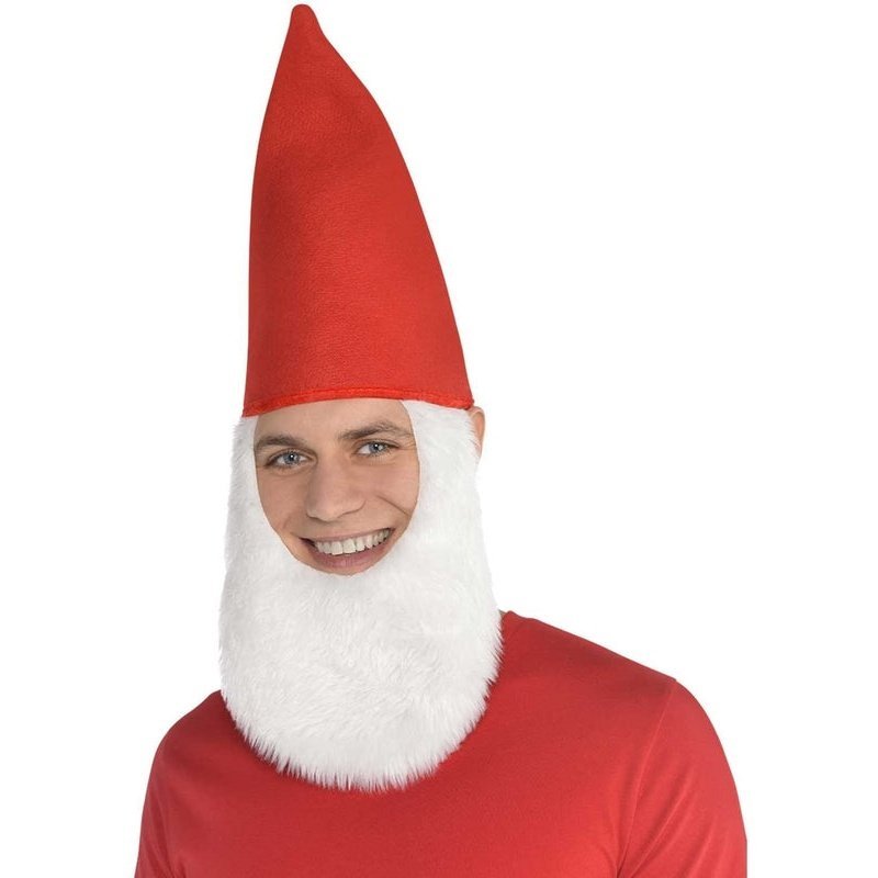 Gnome Hat With Beard Set - Jokers Costume Mega Store