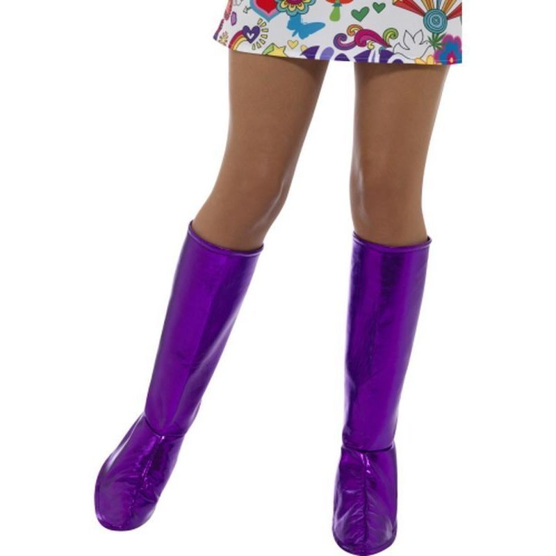 Go Go Boot Covers Purple - Jokers Costume Mega Store