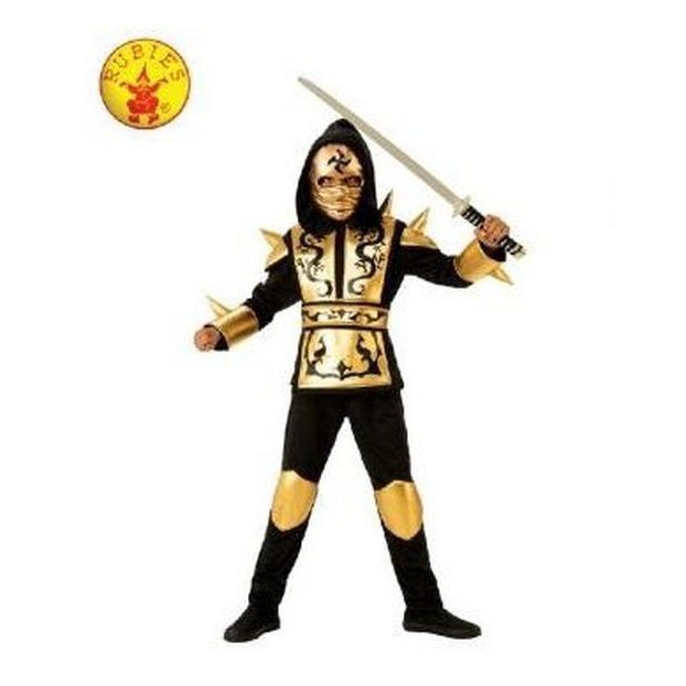 Gold Ninja Costume Size M - Jokers Costume Mega Store