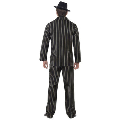 Gold Pinstripe Gangster Costume - Jokers Costume Mega Store