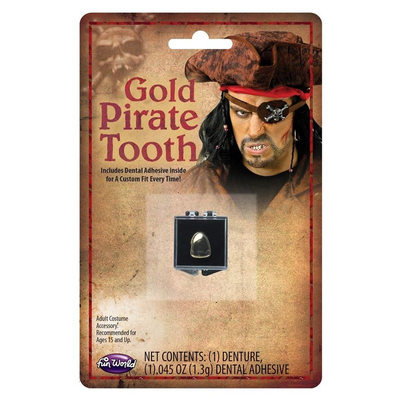 Gold Pirate Tooth - Jokers Costume Mega Store