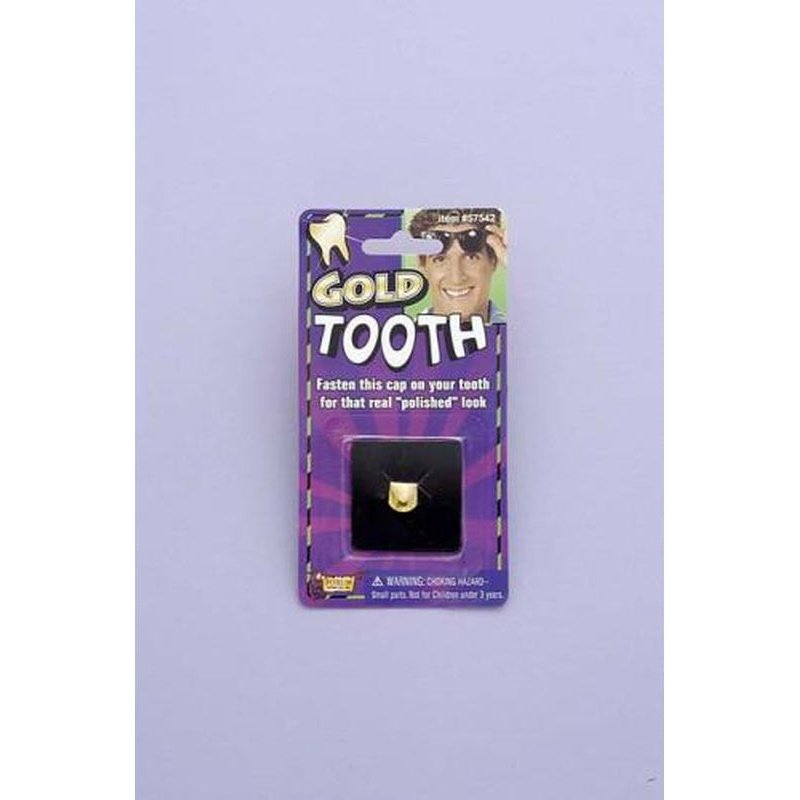Gold Tooth Cap - Jokers Costume Mega Store