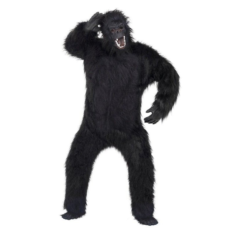Gorilla Costume, Black With Bodysuit - Jokers Costume Mega Store