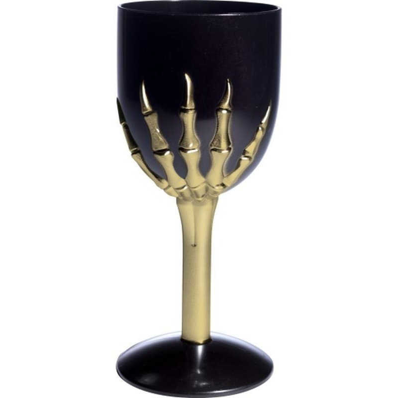 Gothic Wine Glass Black - Jokers Costume Mega Store