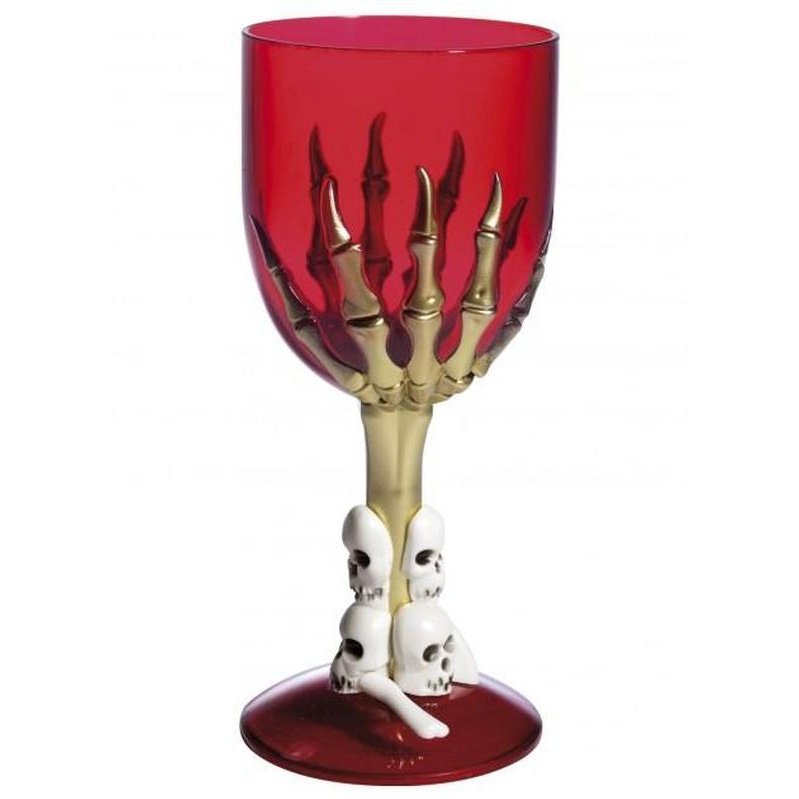 Gothic Wine Glass - RED-Halloween Props and Decorations-Jokers Costume Mega Store