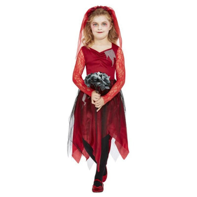 Grave Yard Bride, Red - Jokers Costume Mega Store