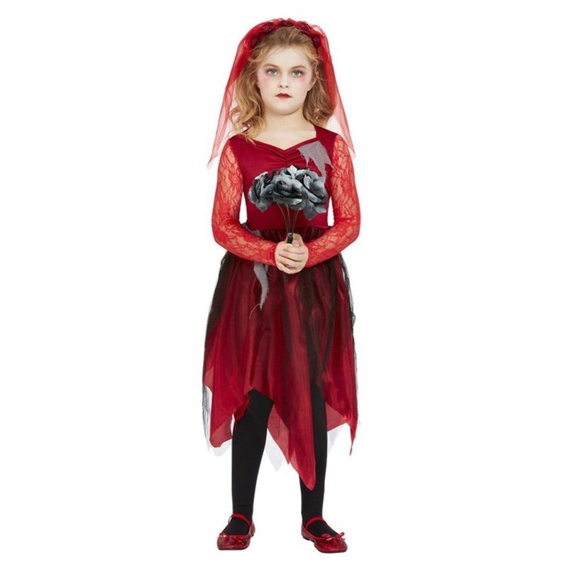 Grave Yard Bride, Red - Jokers Costume Mega Store