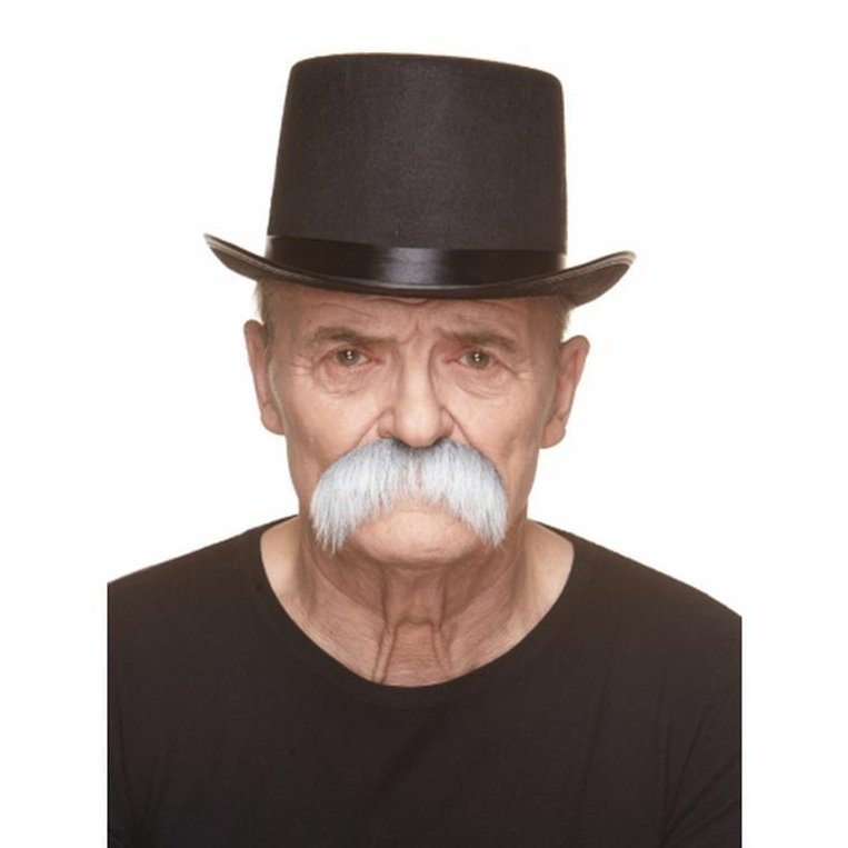 Grey And Black Mexican Moustache - Jokers Costume Mega Store