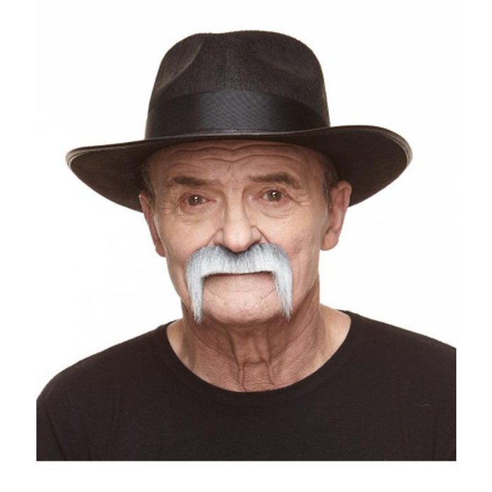 Grey Walrus Moustache - Jokers Costume Mega Store