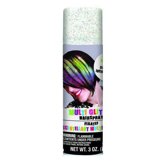 Hair Spray Rainbow Glitter - Jokers Costume Mega Store