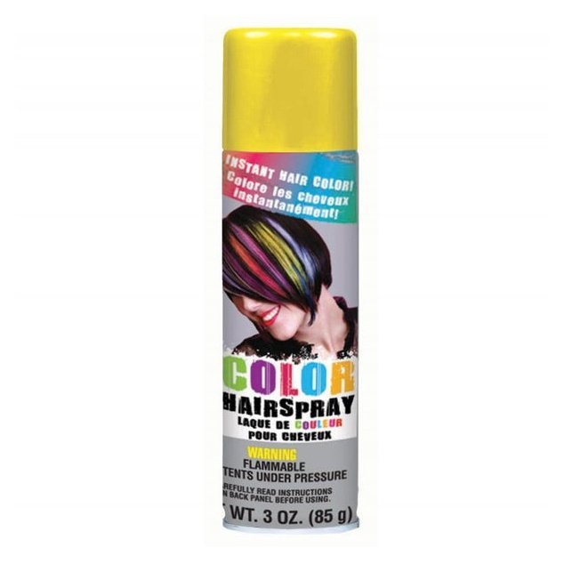 Hair Spray Yellow - Jokers Costume Mega Store