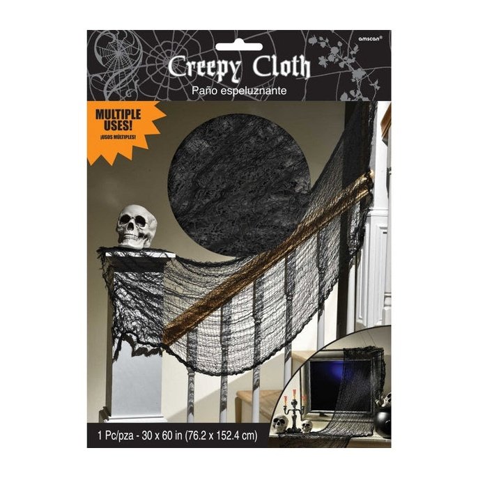 Halloween Creepy Cloth Black Decoration - Jokers Costume Mega Store