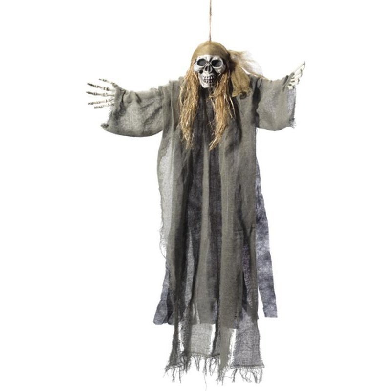 Hanging Pirate Skeleton Decoration - Jokers Costume Mega Store