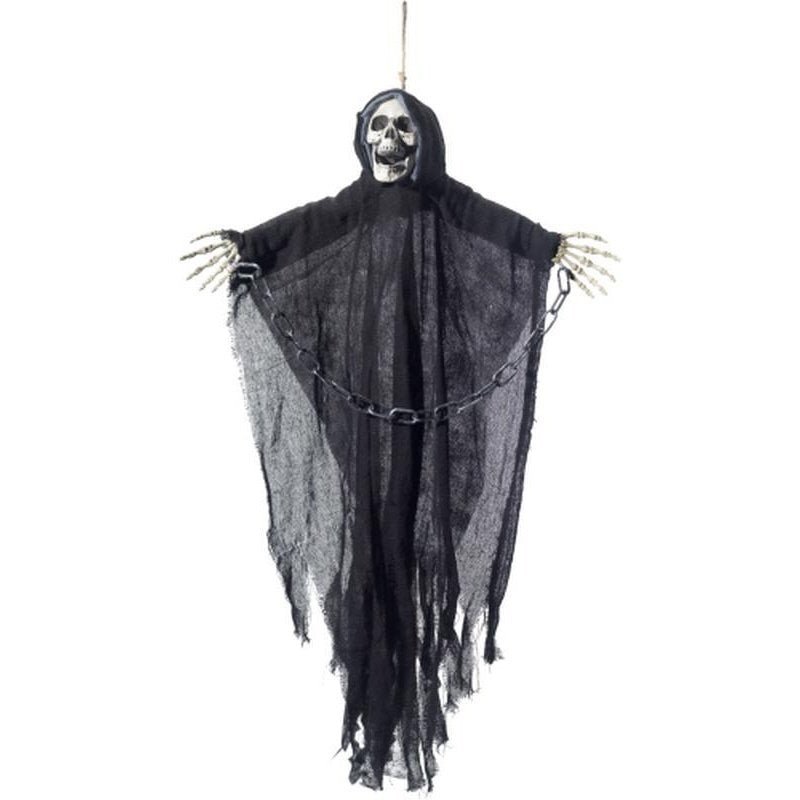 Hanging Reaper Skeleton Decoration - Jokers Costume Mega Store