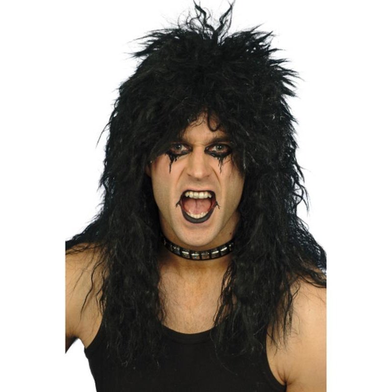 Hard Rocker Wig - Black - Jokers Costume Mega Store