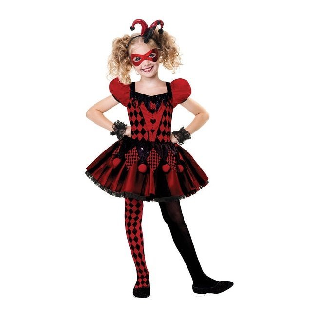 Harlequin Cutie Halloween Girls Costume - Jokers Costume Mega Store