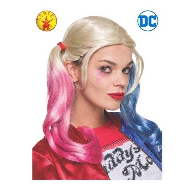 HARLEY QUINN WIG, ADULT-Wigs-Jokers Costume Mega Store