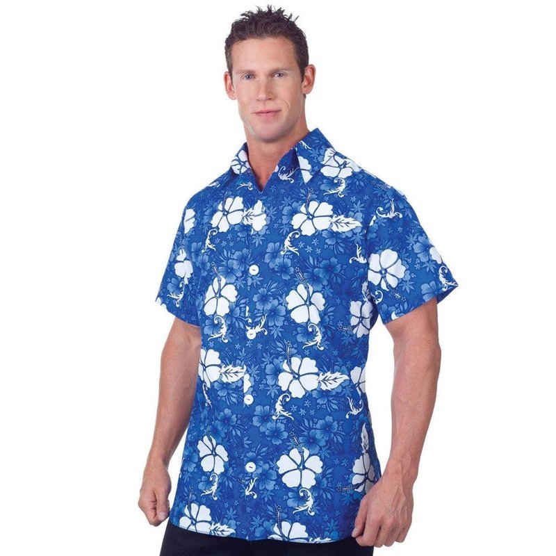 Hawaiian Shirt Blue (Uw) - Jokers Costume Mega Store