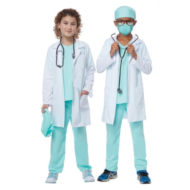 Health Care Hero Kid's Surgeon Scrubs Costume - Jokers Costume Mega Store