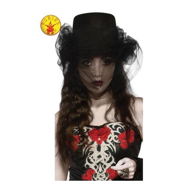 HEART OF DARKNESS TOP HAT, ADULT-Hats and Headwear-Jokers Costume Mega Store