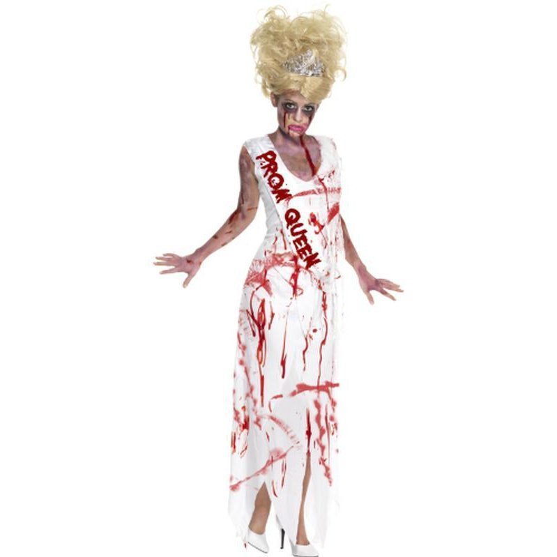 High School Horror Zombie Prom Queen Costume - Jokers Costume Mega Store