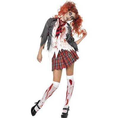 High School Horror Zombie Schoolgirl Costume - Jokers Costume Mega Store