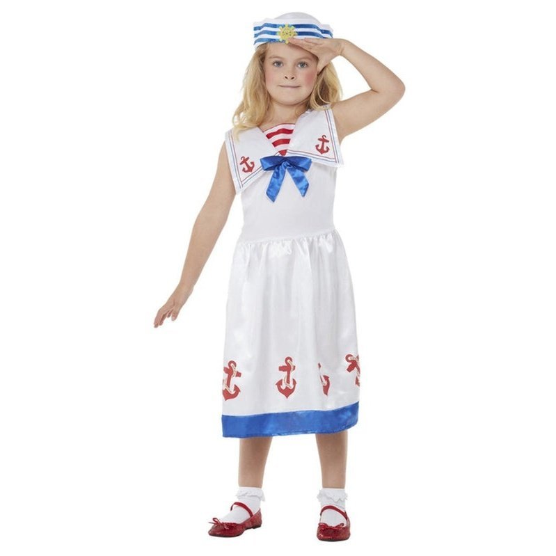 High Seas Sailor Costume, Girl - Jokers Costume Mega Store