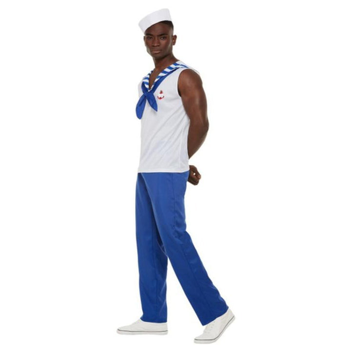 High Seas Sailor Costume, White, Male - Jokers Costume Mega Store