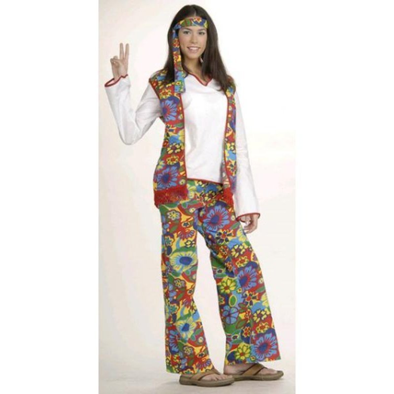 Hippie Dippie Woman Costume Size Std - Jokers Costume Mega Store