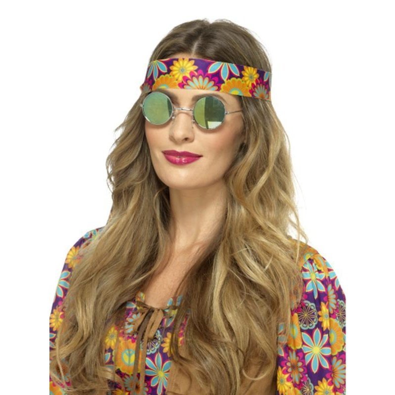 Hippie Specs, Mirrored - Jokers Costume Mega Store