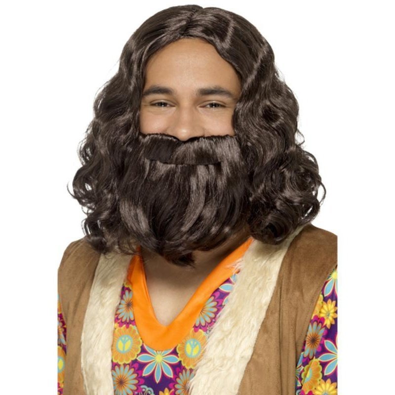 Hippie/Jesus Wig & Beard Set - Jokers Costume Mega Store