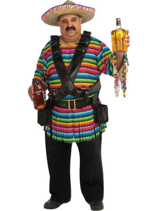 Hombre Mexican Costume Size Std - Jokers Costume Mega Store