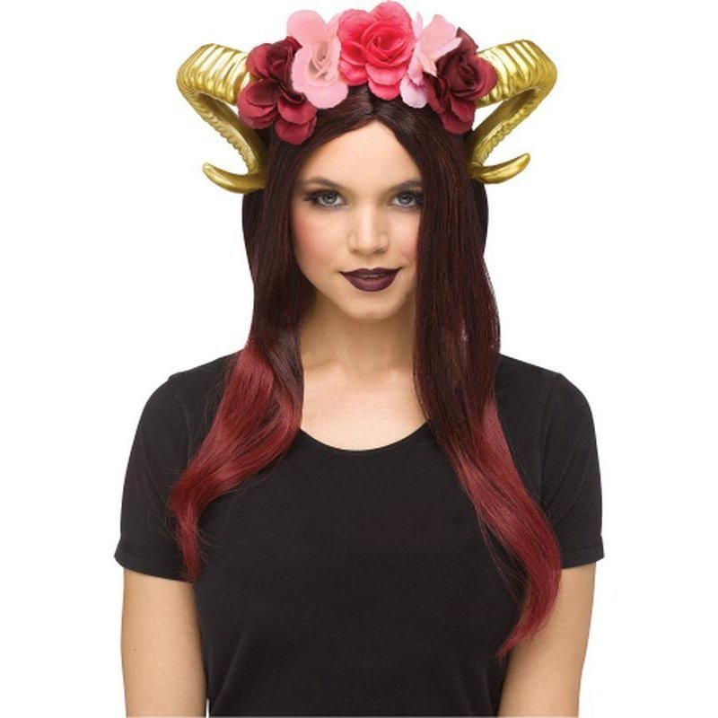 Horn Flower Headpiece Gold - Jokers Costume Mega Store