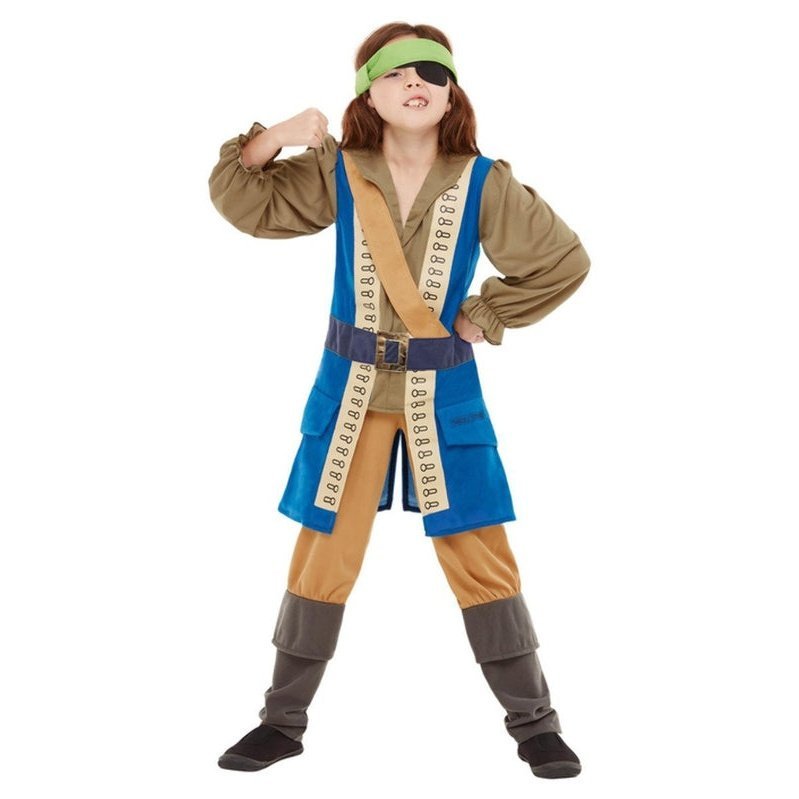 Horrible Histories Pirate Captain Costume - Jokers Costume Mega Store