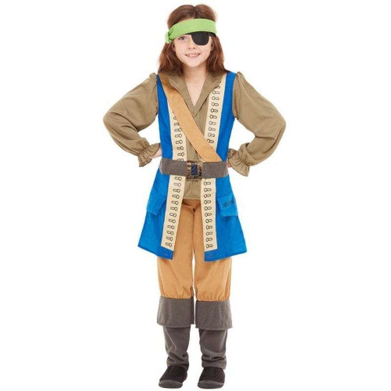 Horrible Histories Pirate Captain Costume - Jokers Costume Mega Store