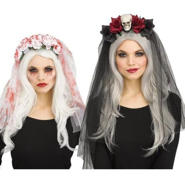 Horror Bridal Veil 2 Styles - Jokers Costume Mega Store