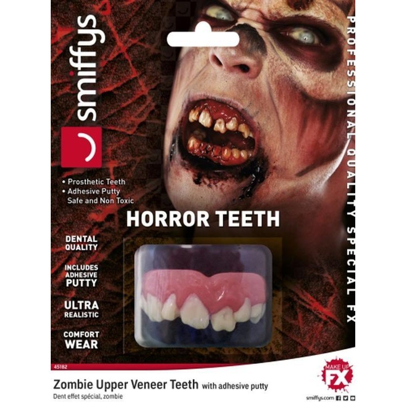 Horror Teeth, Zombie, White - Jokers Costume Mega Store