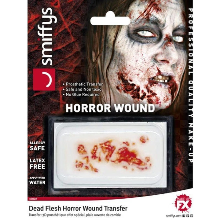 Horror Wound Transfer, Dead Flesh - Jokers Costume Mega Store