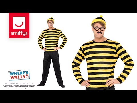 Where's Wally Odlaw Costume, Mens