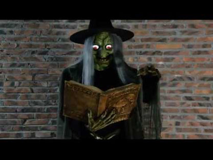 5' Animated Spell Speaking Witch