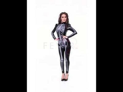 Fever Miss Whiplash Skeleton Costume