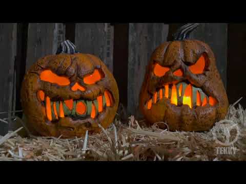 Rotten Flaming Pumpkin With Timer - Type A