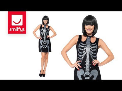 Skeleton Costume, Shift Dress