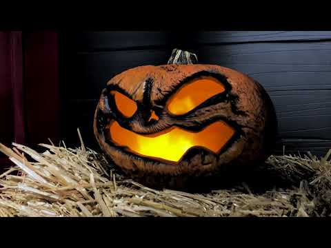 Led Flickering Rotting Pumpkin