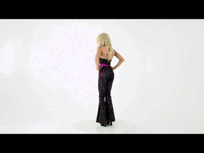 Disco Doll Jumpsuit Womens Costume