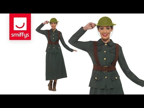 Ww2 Army Warden Lady Costume