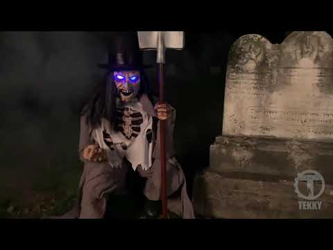 Crouching Grave Digger Animated Prop